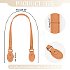   6Pcs 6 Colors Imitation Leather Sew on Bag Handles DIY-PH0017-27-2