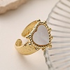 Brass Open Cuff Rings for Women RJEW-K308-04A-G-1