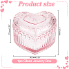 Heart Shaped Glass Jewelry Storage Boxes DIY-WH0899-48A-2