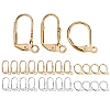 24Pcs 6 Styles Brass Huggie Hoop Earring Findings & Leverback Earring Findings KK-SZ0001-48-1