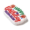 Birthday Theme Silicone Beads SIL-S006-03D-2