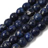 Natural Dyed Lapis Lazuli Beads Strands G-G059-6mm-2