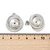 304 Stainless Steel Stud Earrings EJEW-G423-13P-4