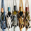 Handmade Macrame Cotton Wine Hanging Basket PW-WG00265-01-2