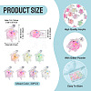 30Pcs Transparent Acrylic and Glitter Powder Pendants TACR-TA0001-91-5