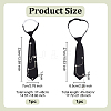 2Pcs 2 Styles Polyester Necktie for Unisex AJEW-OC0014-24-2
