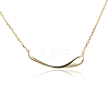 925 Sterling Silver Spoon Shaped Pendant Necklaces TS-N268-G-1