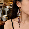 Bohemian Long Tassel Glass Seed Beaded Dangle Earrings for Women LS-IW9172-1-2