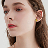 10 Pairs 925 Sterling Silver Flat Pad Stud Earring Settings STER-BBC0006-58A-G-6