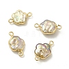 Baroque Natural Keshi Pearl Connector Charms PEAR-P004-22B-KCG02-1