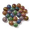 Two-tone Opaque Resin & Glitter Powder Beads RE-CBA2450-02-1