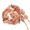 Raw Rough Natural Gold Spot Sunstone Beads Strands G-A322-B10-01-5