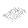 Carbon Steel Cutting Dies Stencils LS-DIY-XCP0002-32-3