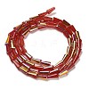 Baking Painted Glass Beads Strands DGLA-D001-03C-2