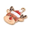 Alloy Enamel Pendants ENAM-B030-02G-06-2