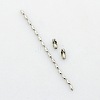 304 Stainless Steel Rice Bead Ball Chains CHS-A002A-1.5mm-2