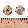 Golden Plated Alloy Rhinestone Beads FIND-E046-14G-04-3