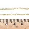 2MM Brass Figaro Chain Necklaces NJEW-P339-08G-5