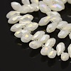 Faceted Teardrop Electroplate Glass Pendants Beads Strands GLAA-A023A-AB02-1