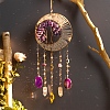 Tree Natural Amethyst Chips Hanging Suncatchers HJEW-F023-05-2