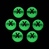 Luminous Frosted Acrylic Beads FACR-T008-02X-3