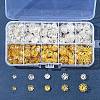 1180Pcs 10 Styles Iron Bead Caps IFIN-FS0001-45-6