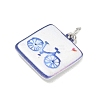 Printed Brass Enamel Pendants KK-CBA9B3D-03P-03-2