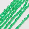 Natural Green Onyx Agate Beads Strands G-A129-3mm-A03-1