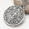 Tibetan Style Alloy Pendants TIBEP-Q078-01AS-RS-5