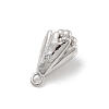 Brass Micro Pave Cubic Zirconia Pendants KK-D283-18P-2
