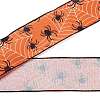 5 Yards Halloween Printed Polyester Wired Ribbon OCOR-K009-02C-1