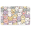 Plastic Waterproof Card Stickers STIC-WH0032-001-8