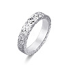 Brass Crushed Ice Pattern Finger Rings FS-WG1F485-09-1
