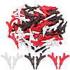30 Pairs 3 Colors Plastic Snowman Hand Branch Antler AJEW-GF0012-64B-1
