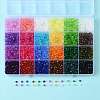 138g 23Colors Transparent Acrylic Beads TACR-FS0001-69-4