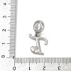 Brass European Dangle Charms KK-Z097-01T-GP-3