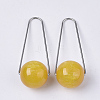 Imitation Gemstone Style Two Tone Acrylic Big Pendants LS-X-STAS-S079-136G-1