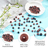 GOMAKERER 2 Strands 2 Styles Natural Rhodonite Beads Strands G-GO0001-30-5