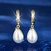 925 Sterling Silver Dangle Hoop Earrings for Women BY4788-2