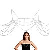 Ally Crystal Rhinestone Multi-Layered Twisted Chain Shoulder Body Chains for Women AJEW-WH0596-745-1