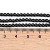 Natural Black Spinel Round Bead Strands G-A130-3mm-32A-4