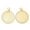 Brass with Cubic Zirconia Pendants LS-KK-K332-16A-G-2