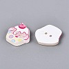 2-Hole Printed Resin Buttons BUTT-Q047-02-2