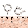 304 Stainless Steel Spring Ring Clasps STAS-E104-09E-P-3