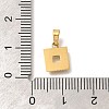 Ion Plating(IP) 304 Stainless Steel Micro Pave Cubic Zirconia Pendants STAS-H228-04G-03-3