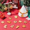 44Pcs 11 Styles Christmas Plastic Pendants FIND-SC0011-38-4