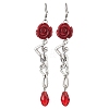 304 Stainless Steel Dangle Earrings EJEW-JE06065-S-1
