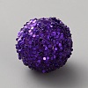 Opaque Acrylic Glitter Beads FIND-CJC0010-111A-24-1