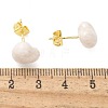 Brass Stud Earrings EJEW-F359-06G-01-3