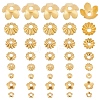 ARRICRAFT 160Pcs 8 Styles Brass Bead Caps KK-AR0002-72-1